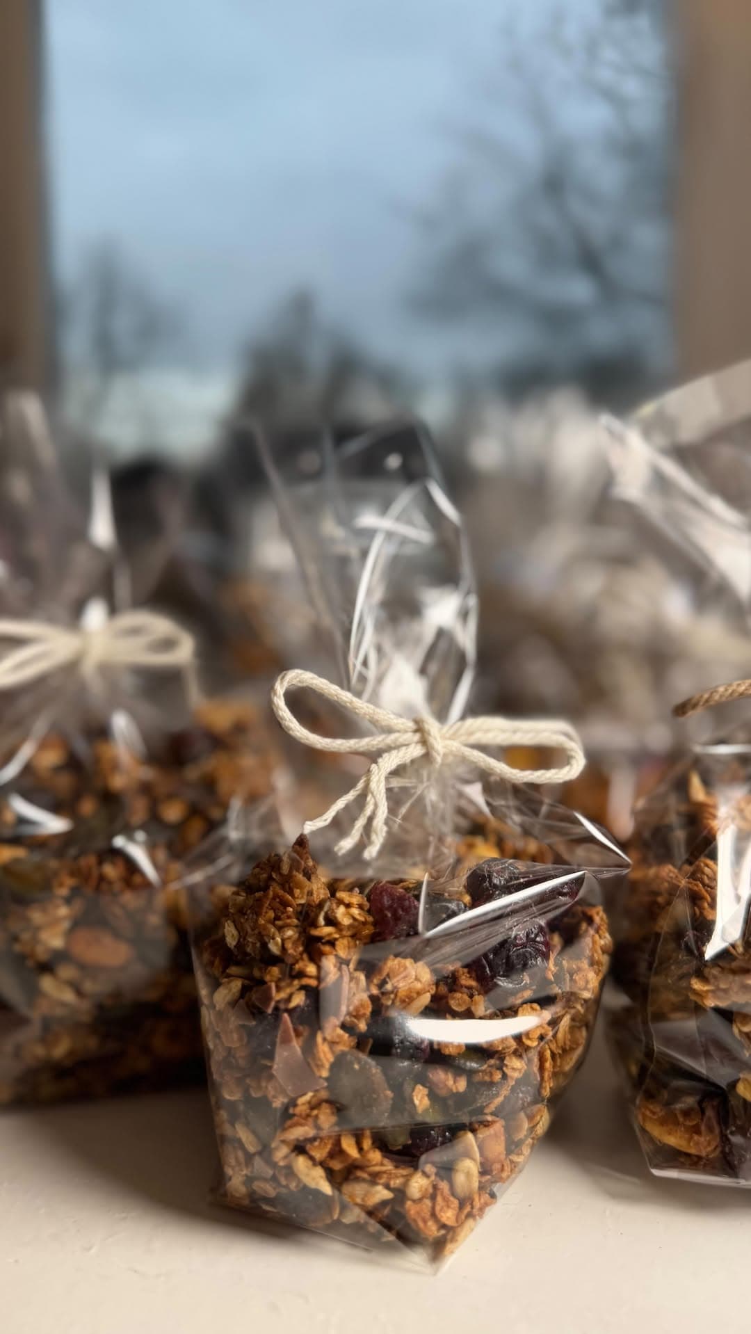 Weihnachtsgranola mit Lebkuchen und Schokolade