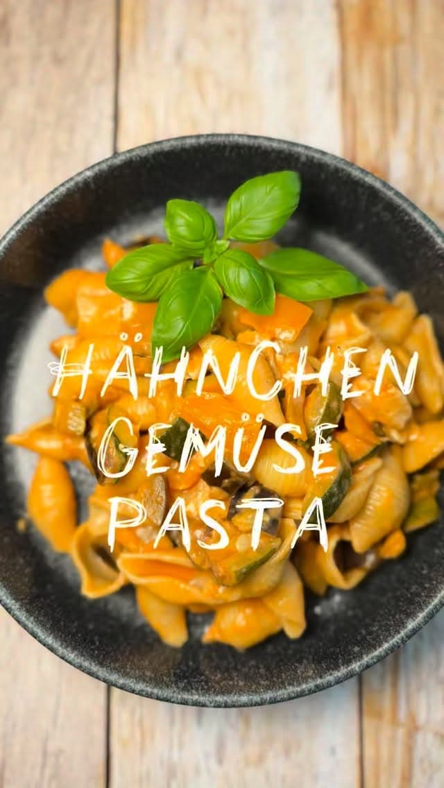 Hähnchen-Gemüse-Pasta