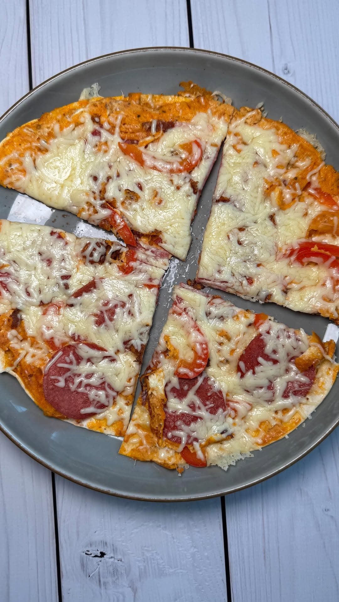 Frühstücks-Pfannenpizza-Wrap