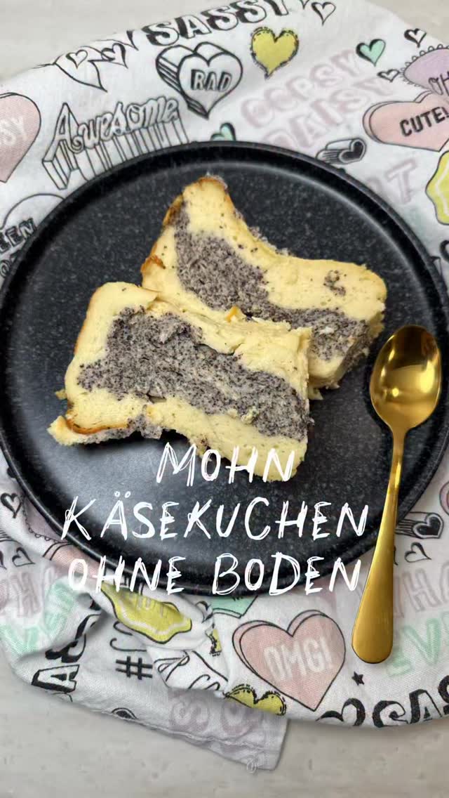 Mohn-Käsekuchen ohne Boden
