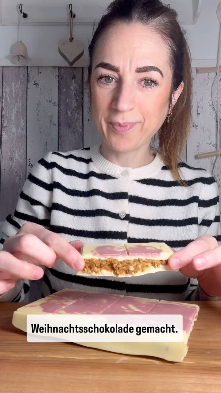 Weiße Weihnachtsschokolade