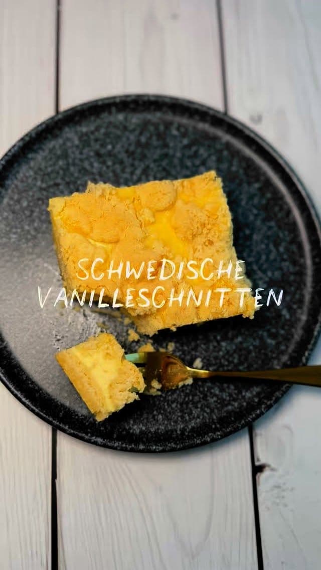 Schwedische Vanilleschnitten