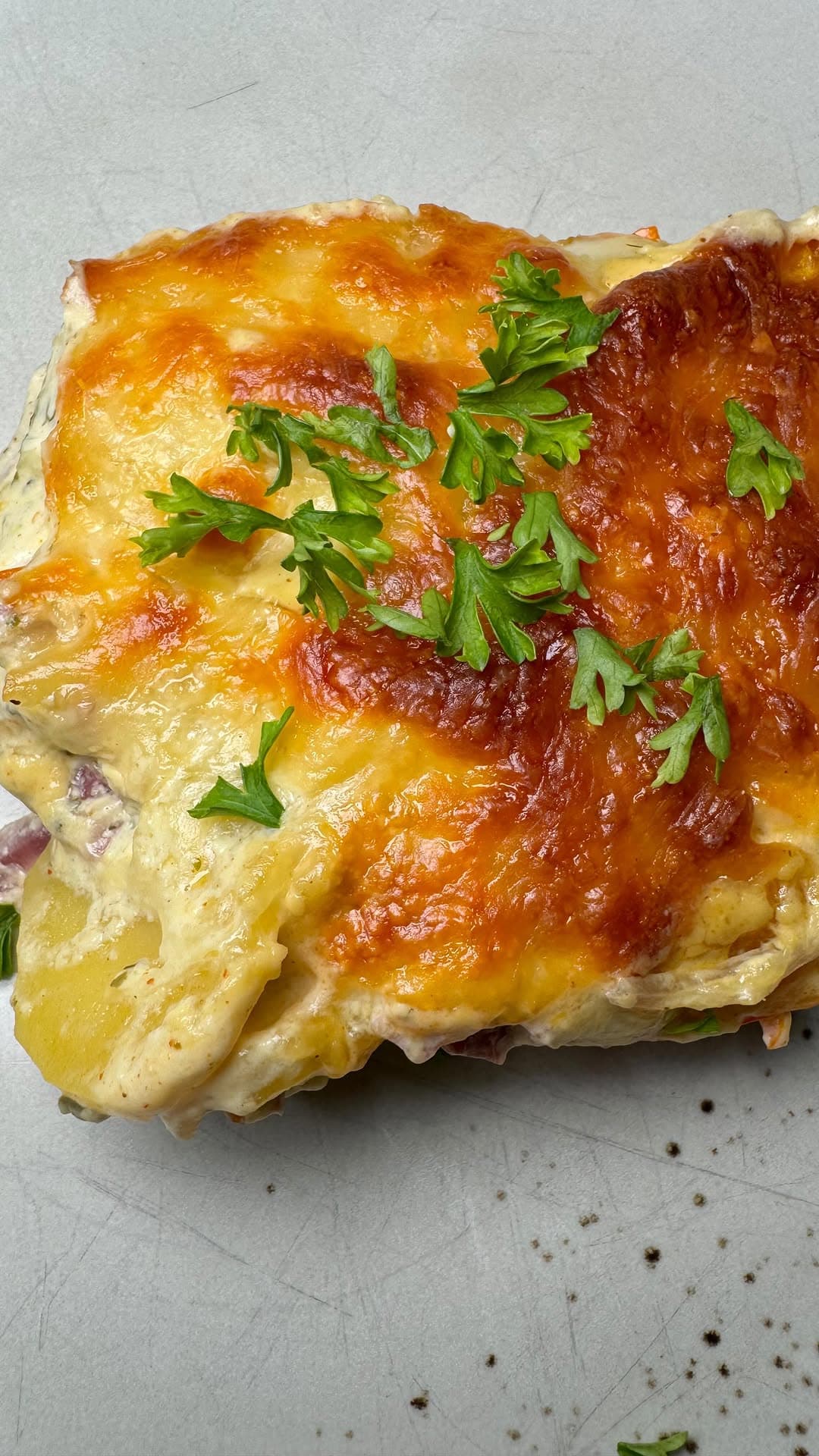 Kürbiskartoffelauflauf