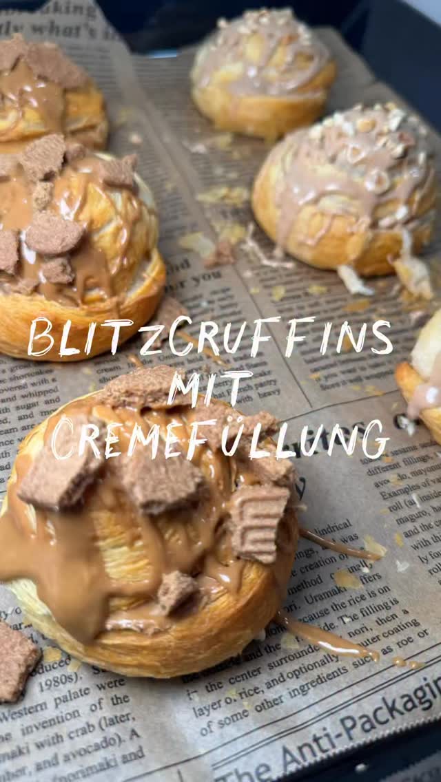 Blitzcruffins mit Cremefüllung