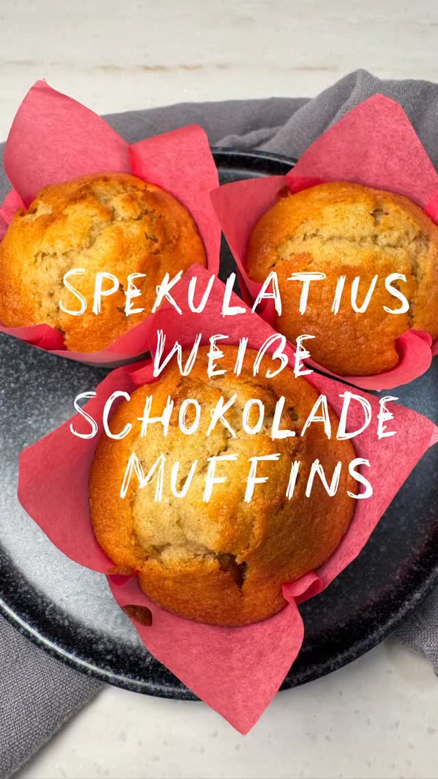 Spekulatius Weiße Schokolade Muffins