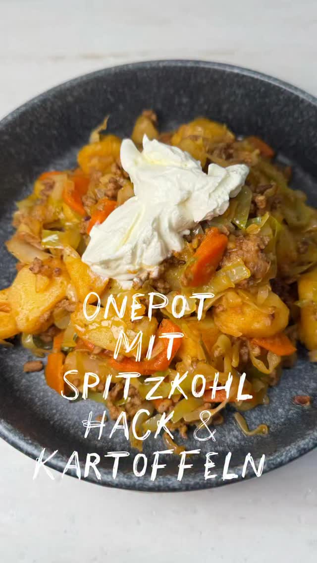 🥘 One Pot mit Spitzkohl, Hack und Kartoffeln
