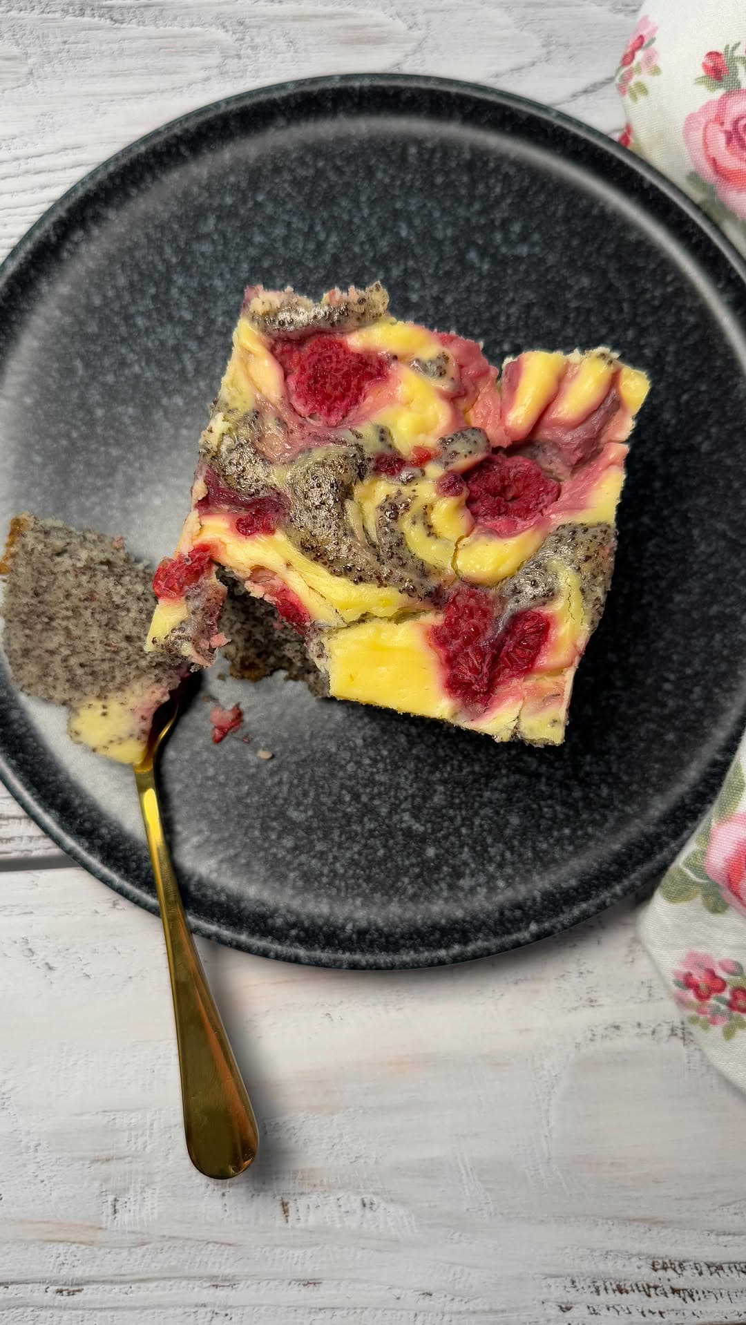 Himbeer-Mohn-Cheesecake