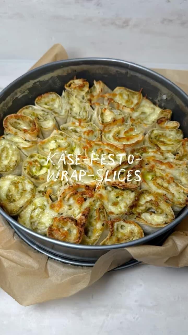 Käse-Pesto-Wrap-Slices