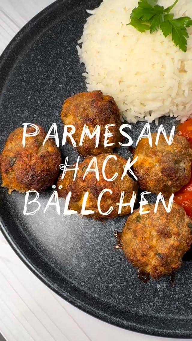 Parmesan-Hackbällchen aus dem Ofen – oder AirFryer