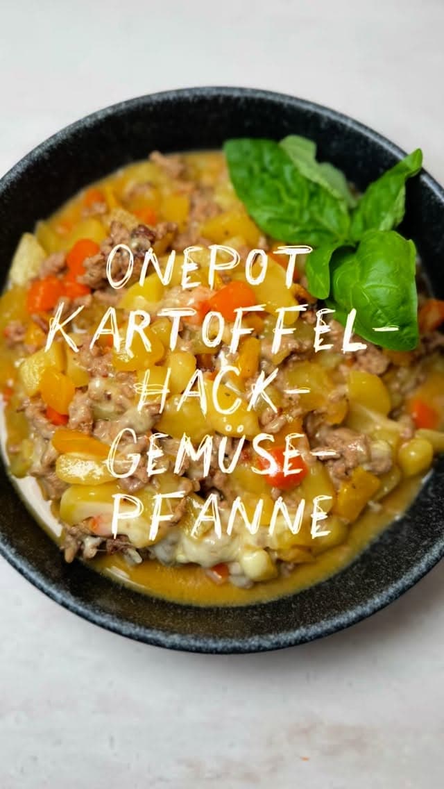 OnePot Kartoffel-Hack-Gemüse-Pfanne