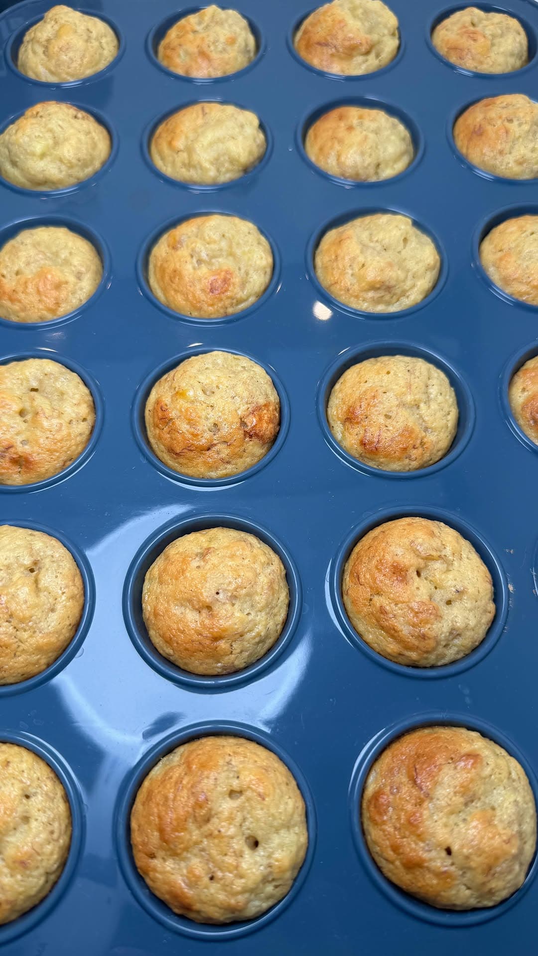 zuckerfreie Mini-Bananen-Muffins