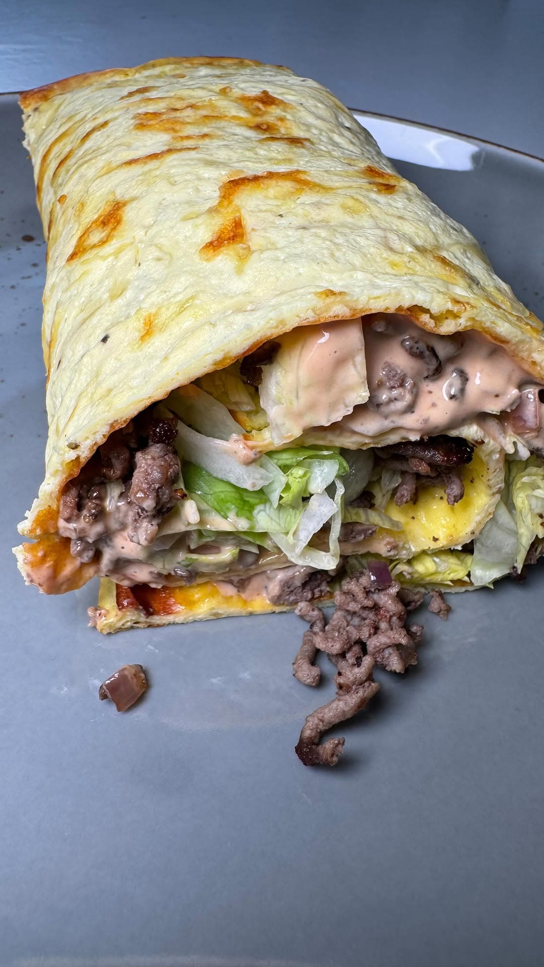 Low Carb Big Mac Wrap