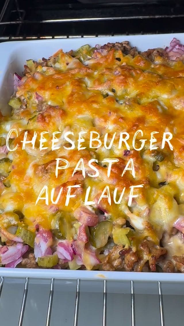 Cheeseburger-Pasta-Auflauf