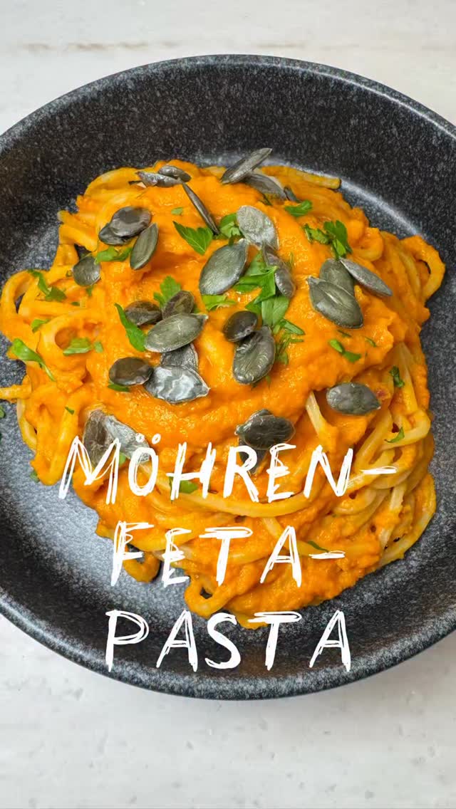 Möhren-Feta-Pasta