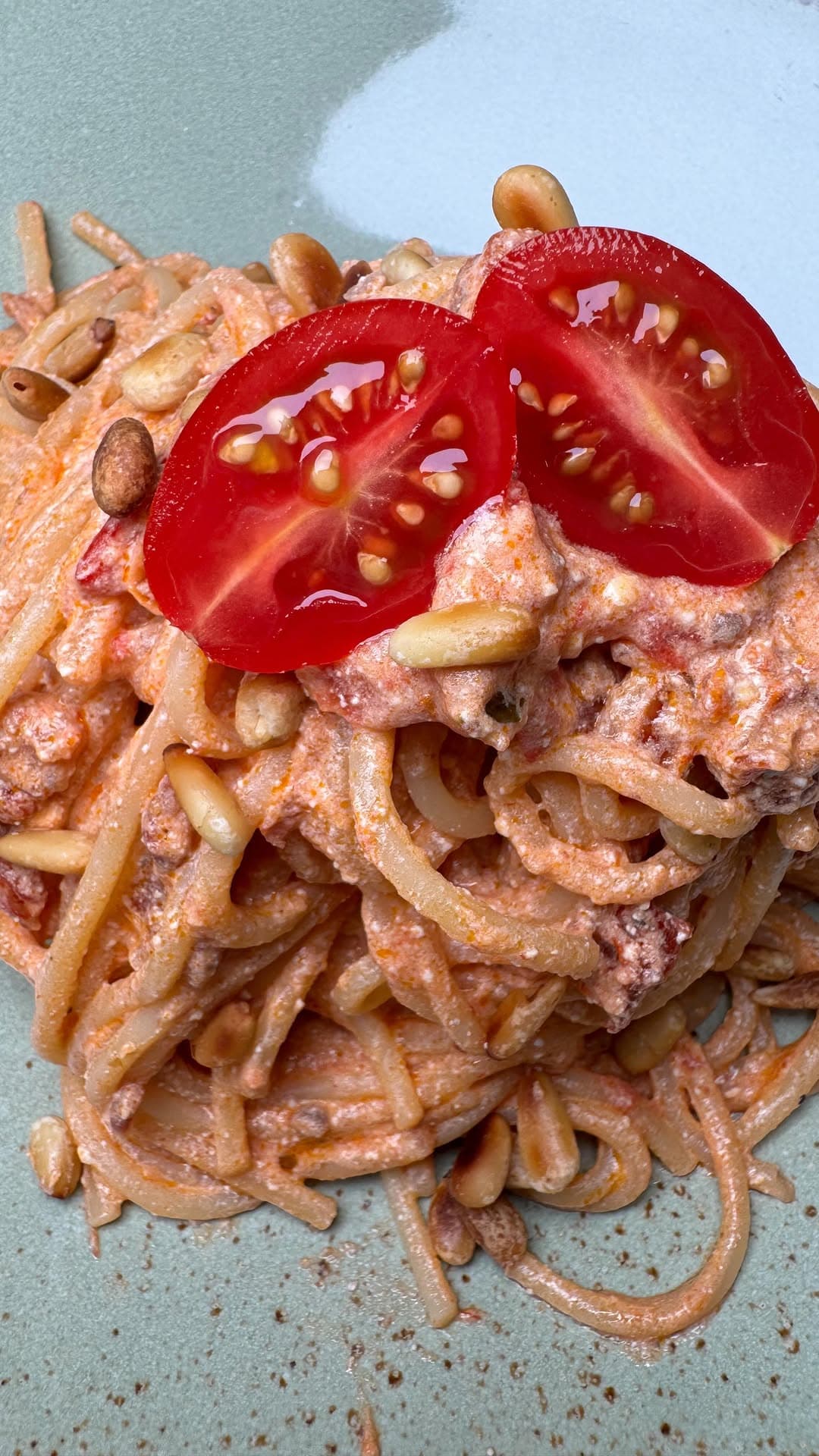 Cremige Ricotta-Tomaten-Pasta