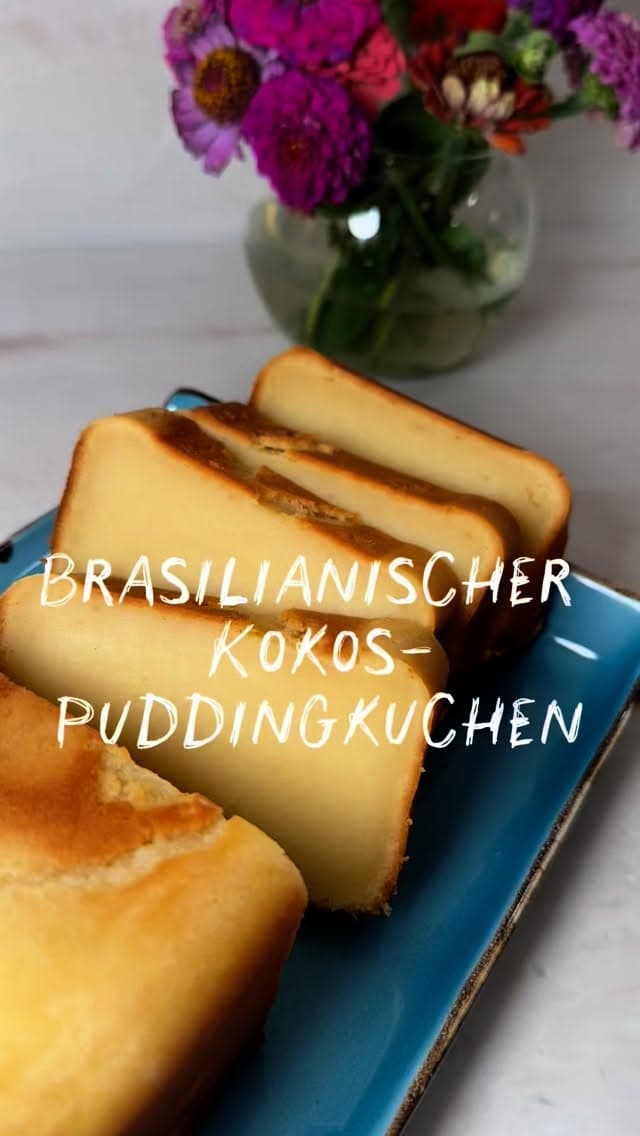 Brasilianischer Kokos-Puddingkuchen
