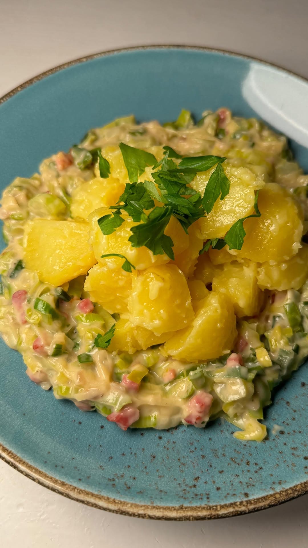 Cremiges Lauchgemüse