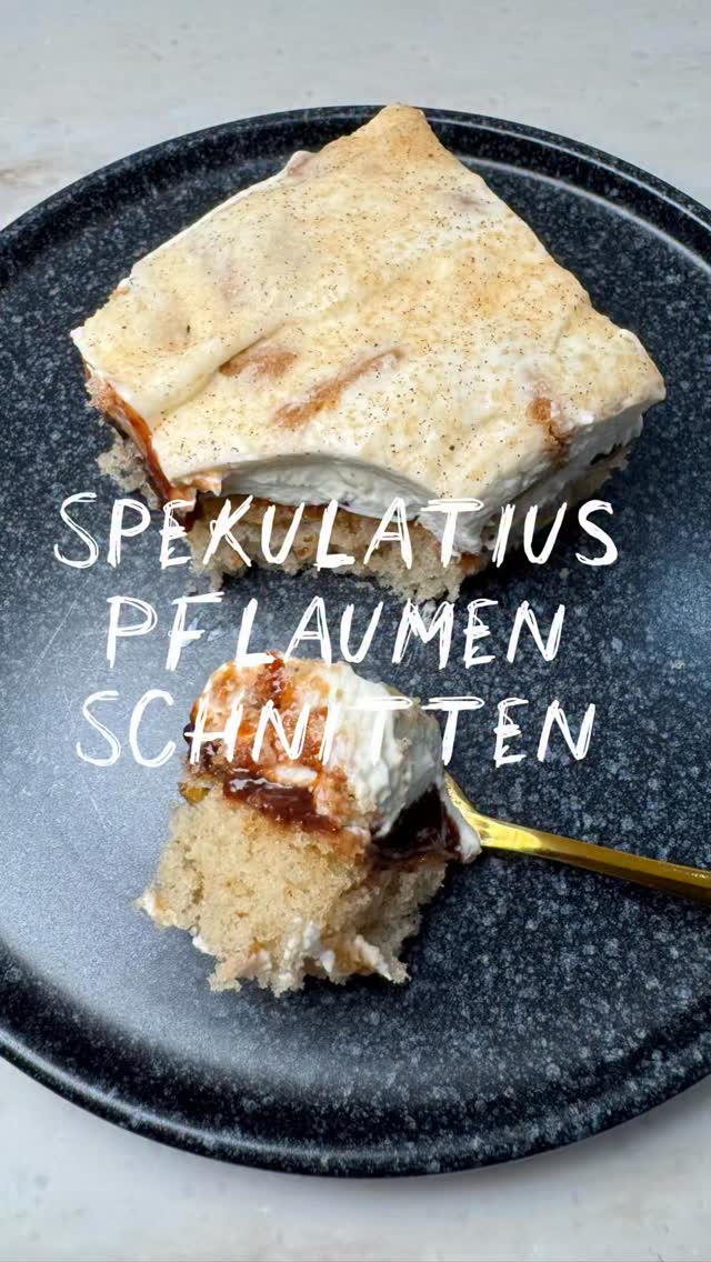 Spekulatius-Pflaumen-Schnitten
