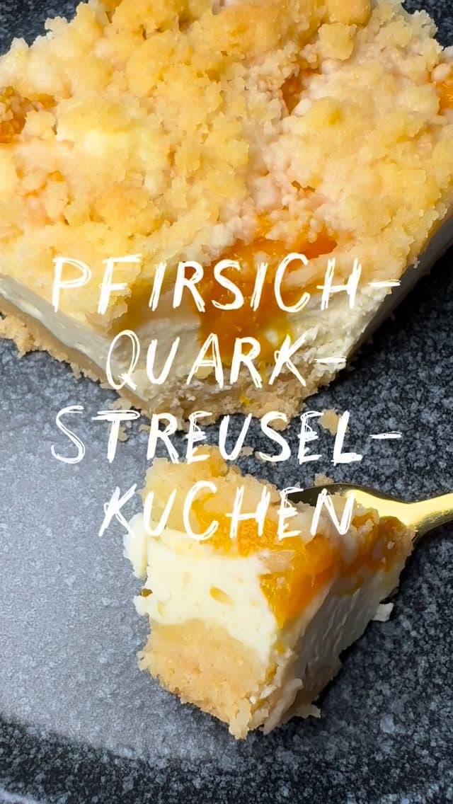 Pfirsich-Quark-Streuselkuchen