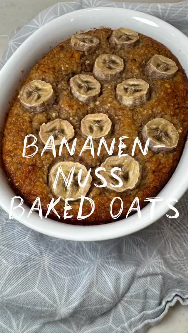 🍌 Bananen-Nuss Baked Oats