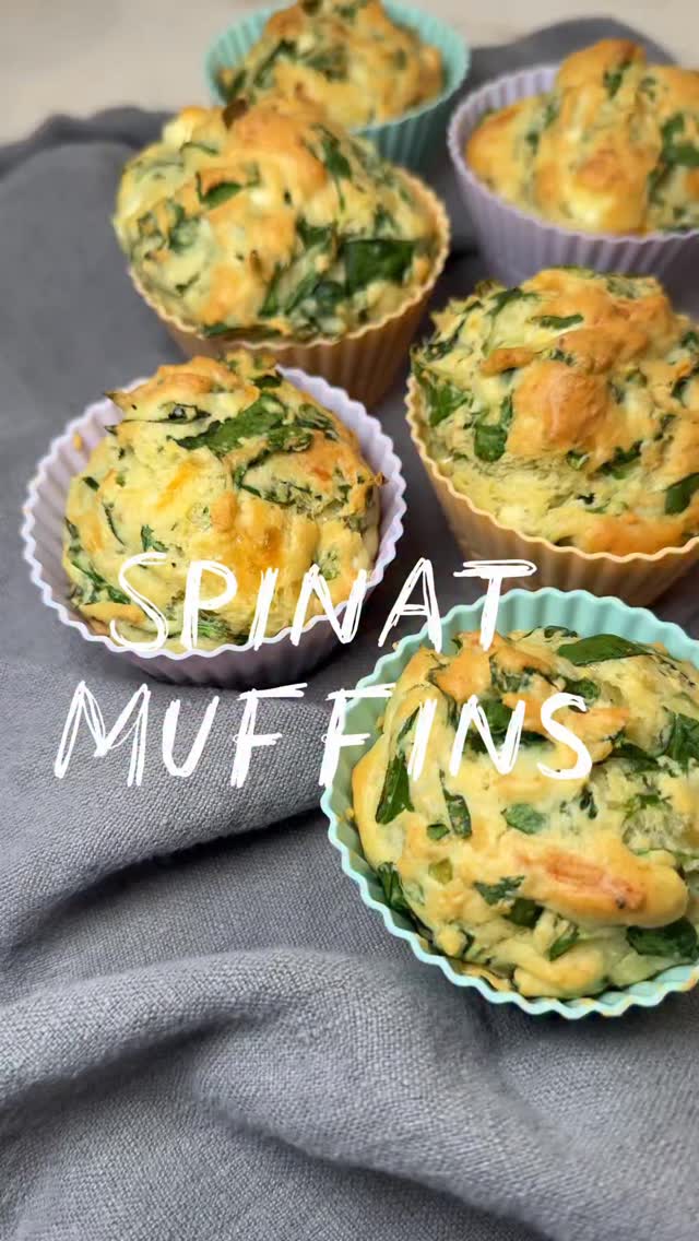🌿 Spinatmuffins
