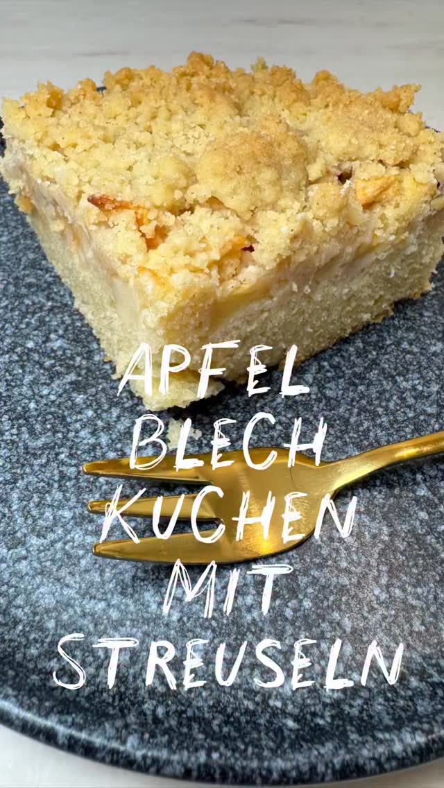🍏 Apfel-Blechkuchen mit Streuseln