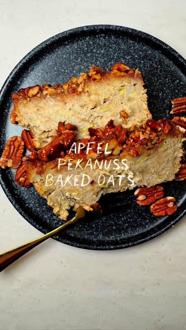 Apfel-Pekanuss-Baked-Oats