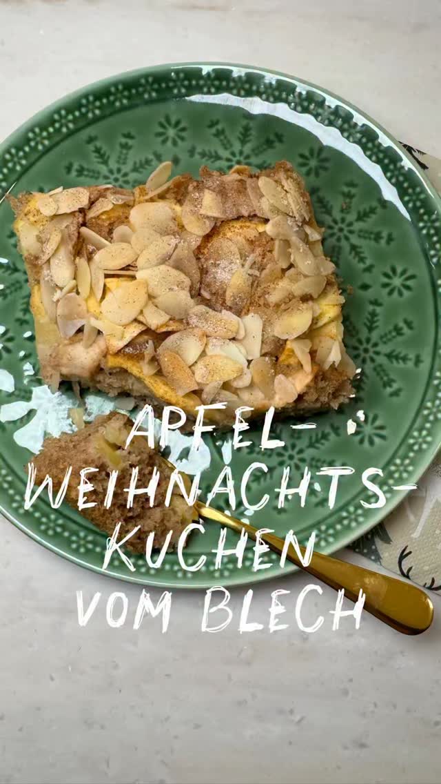 🎄 Apfel-Weihnachtskuchen vom Blech