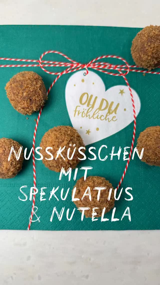 ✨ Nussküsschen mit Spekulatius & Nutella