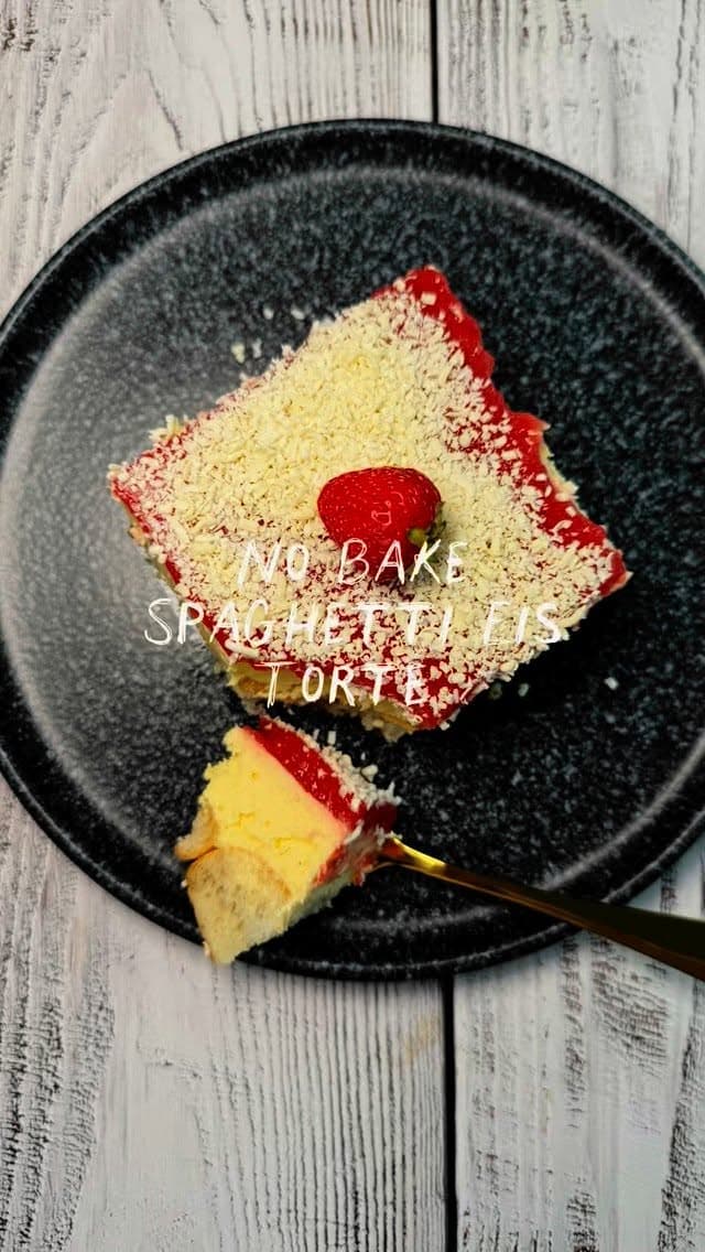 No Bake Spaghetti-Eis-Torte