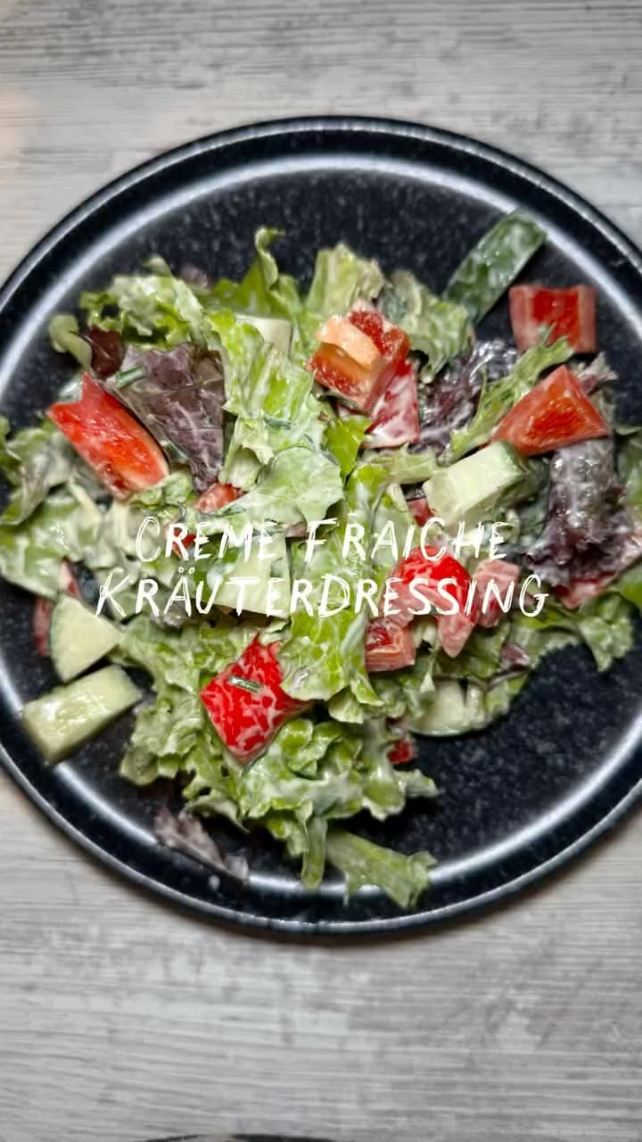 ☘️Crème-fraîche-Kräuterdressing