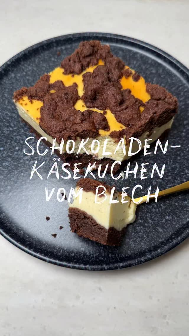 Schokoladen-Käsekuchen vom Blech