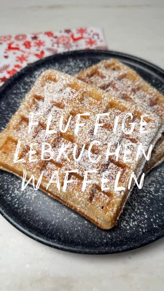 Fluffige Lebkuchenwaffeln