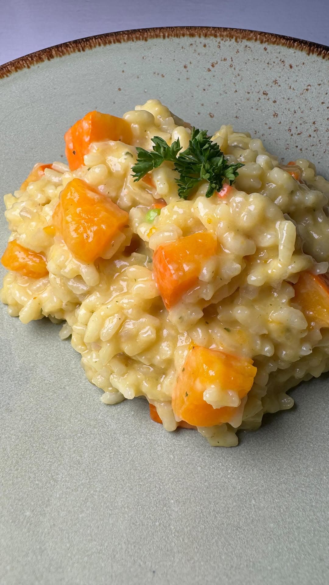 Cremiges Kürbis-Risotto mit Parmesan