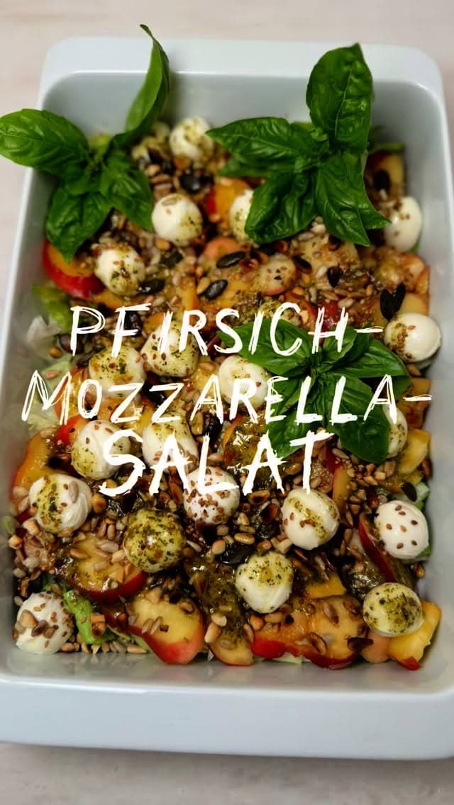 Pfirsich-Mozzarella-Salat