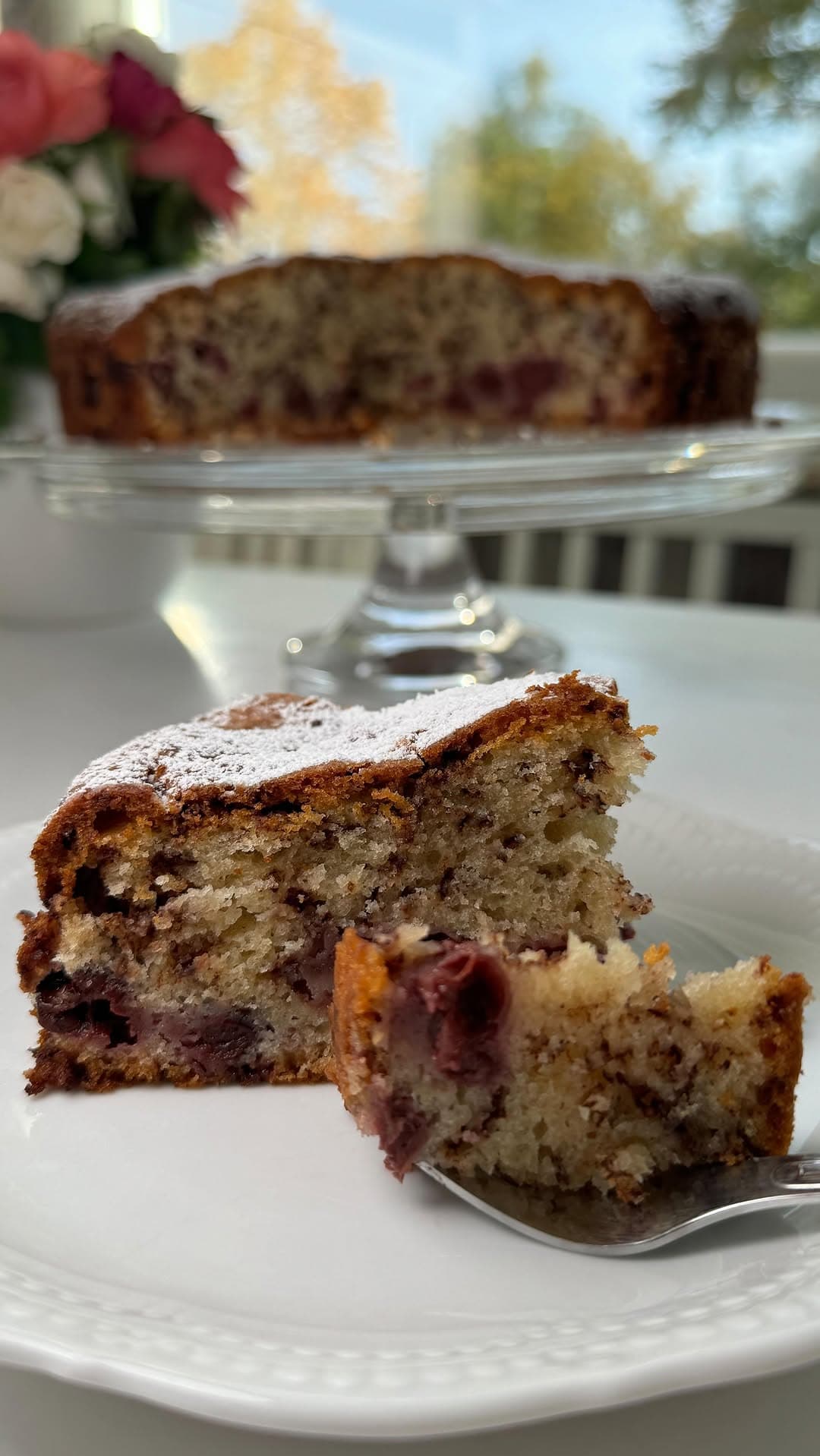 Schoko-Sauerkirsch-Kuchen