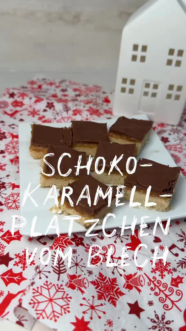Schoko-Karamell-Plätzchen vom Blech