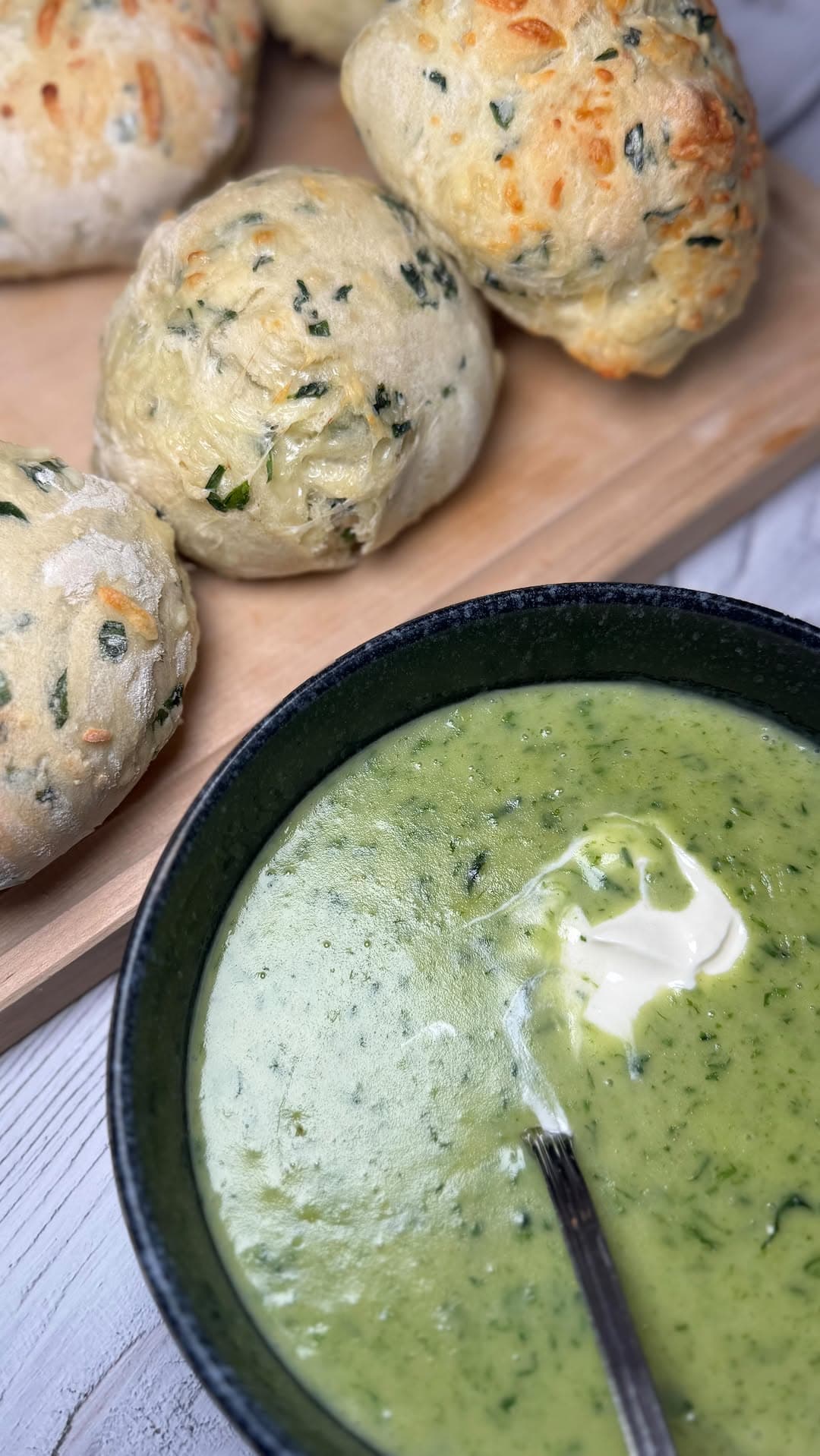 Cremige Bärlauchkartoffelsuppe
