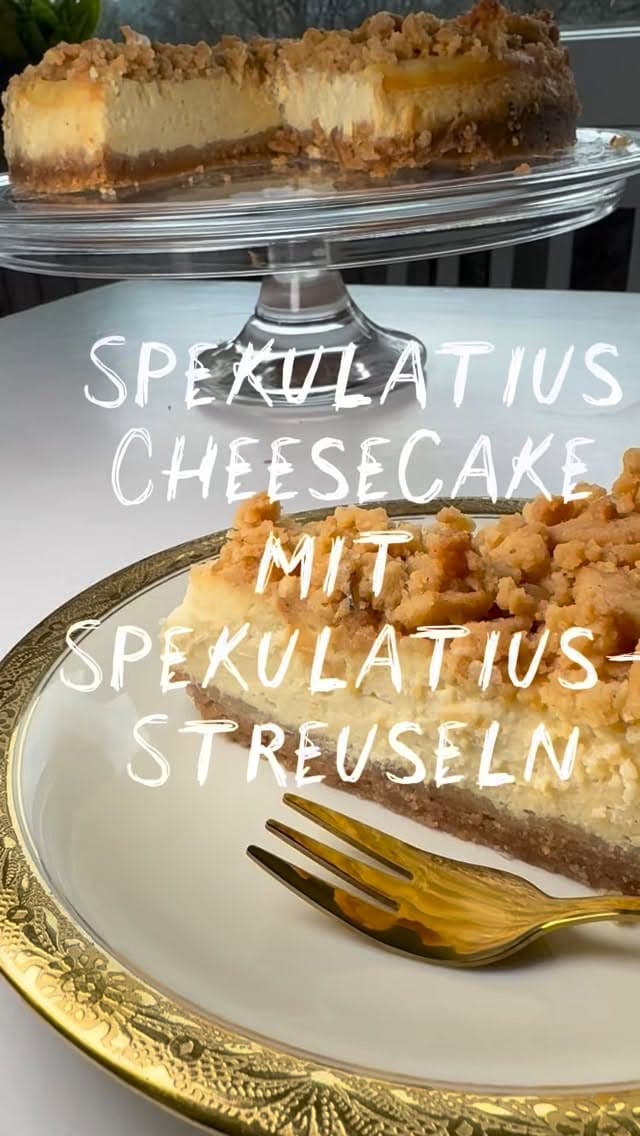 ✨ Spekulatius Cheesecake mit Spekulatius-Streuseln