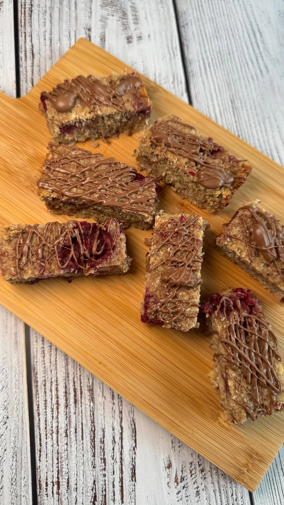 Himbeer-Bananen-Kokos-Riegel