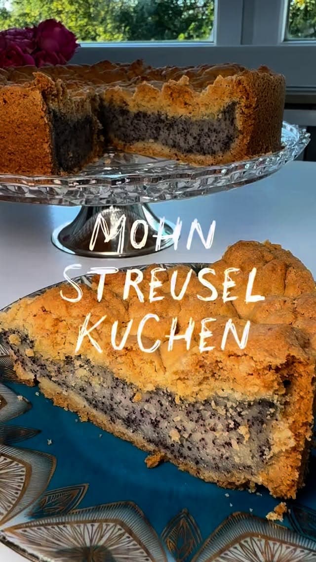 ❤️ Der weltbeste Mohn-Pudding-Kuchen mit Streuseln