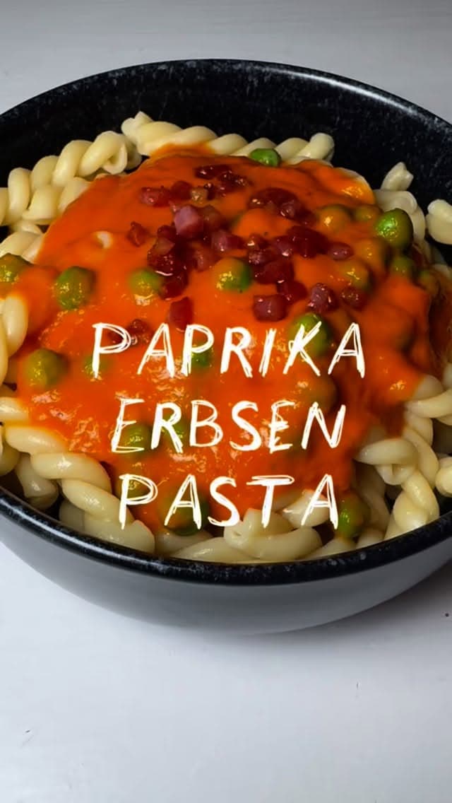 Paprika-Erbsen-Pasta