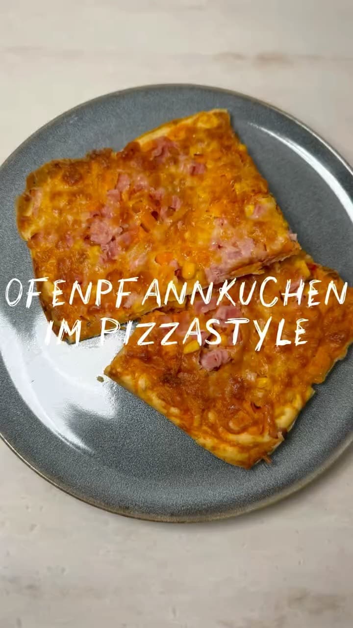 Ofenpfannkuchen im Pizza-Style