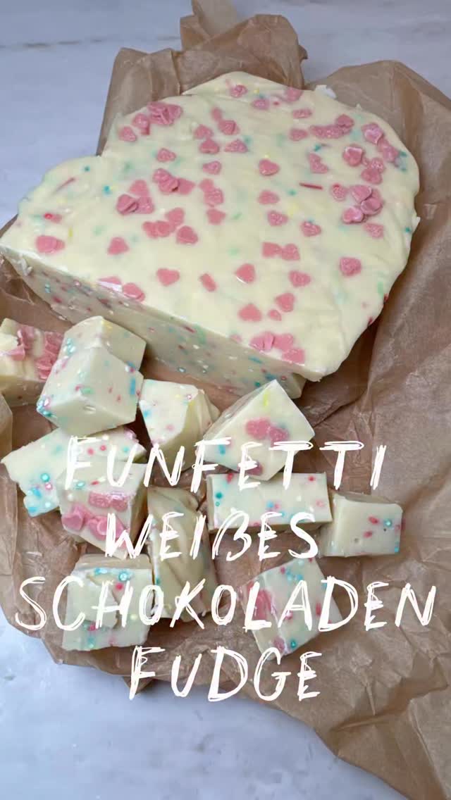 🌈 Funfetti weißes Schokoladen Fudge