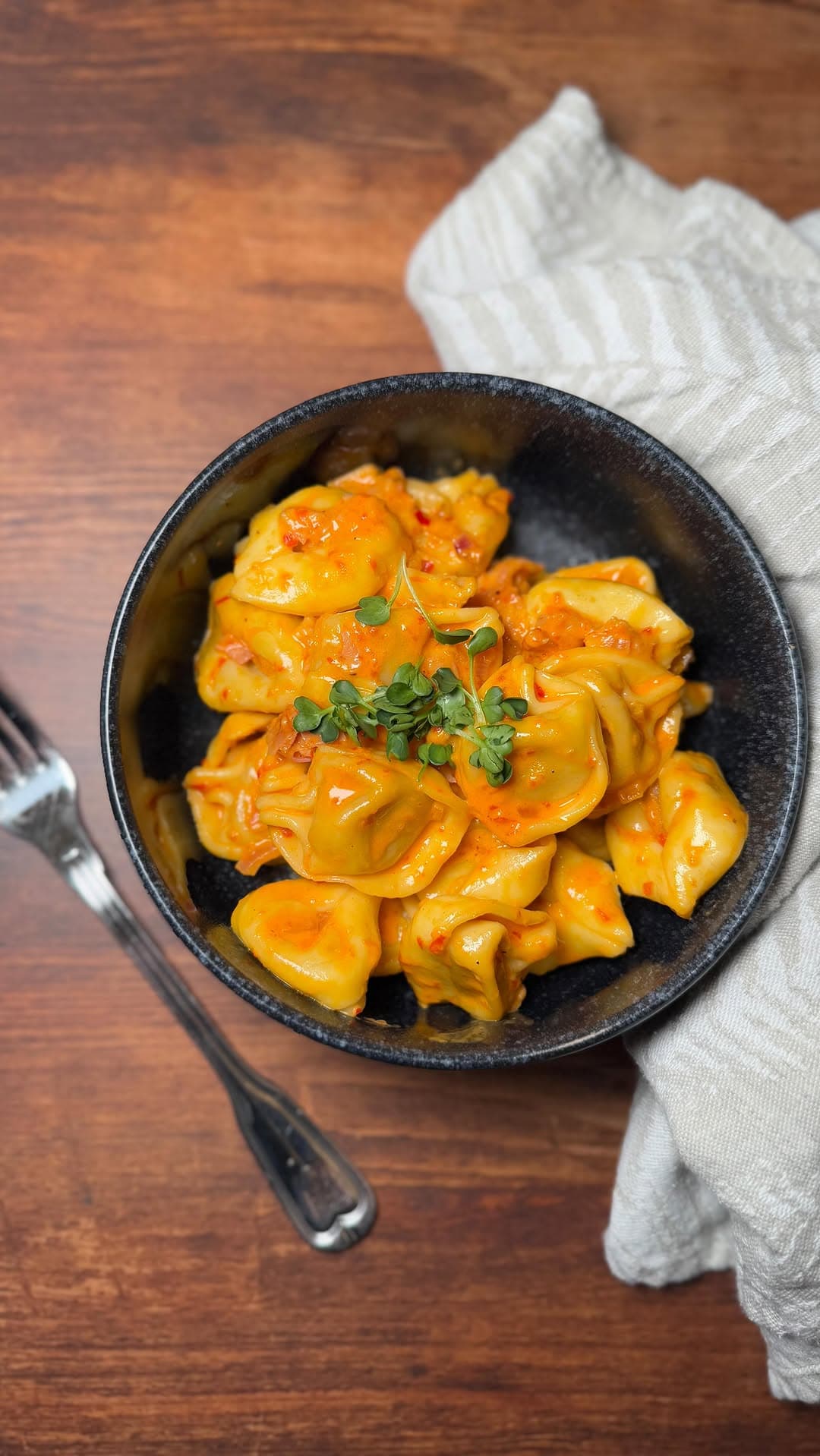 Ajvar-Schinken-Pasta